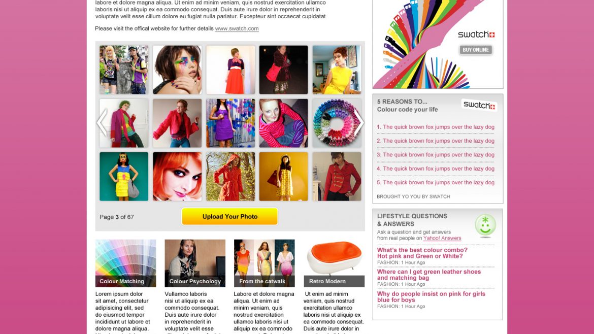 How do you wear it? – swatch – website design in Farnborough, Hampshire