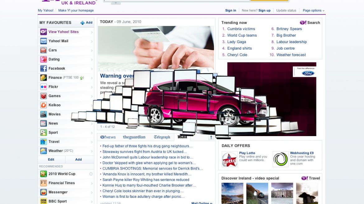 Ford fiesta – homepage takeover – advertising