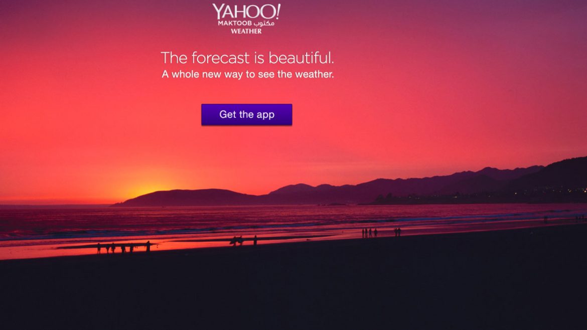 The forecast is beautiful – advertising