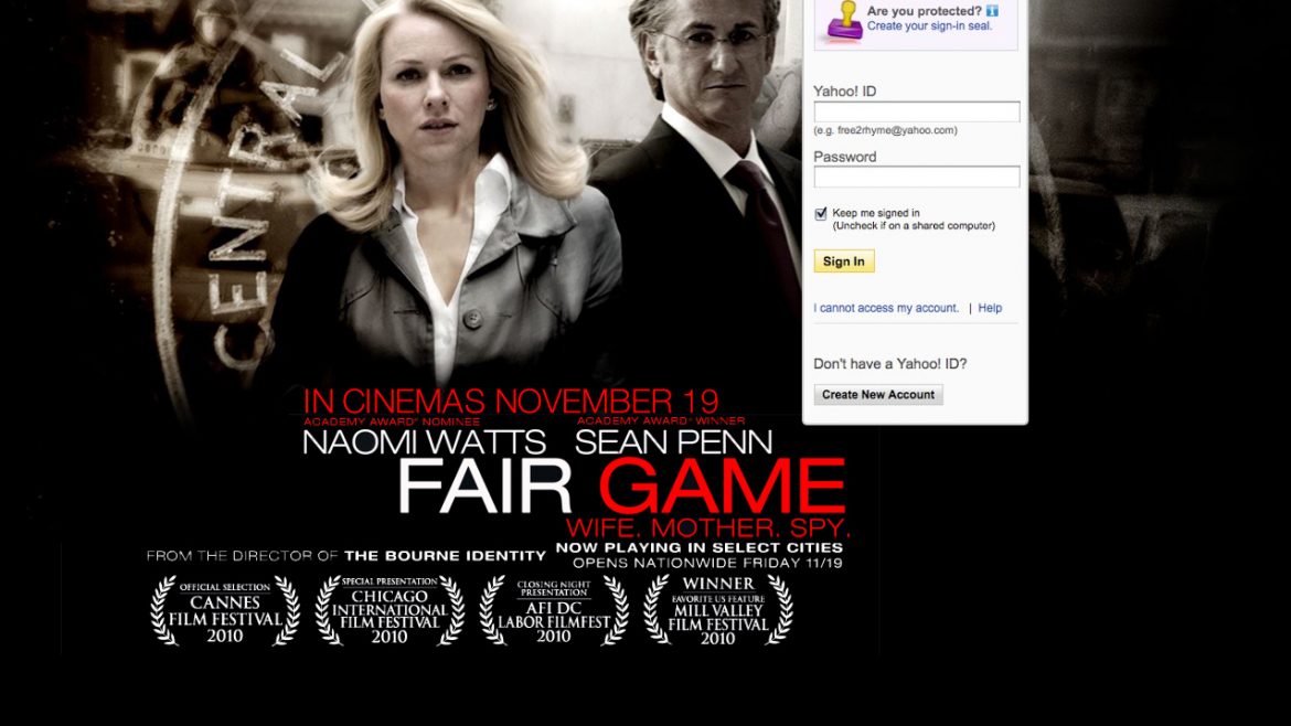 Fair Game – Login Ad – Advertising. Farnborough, Hampshire