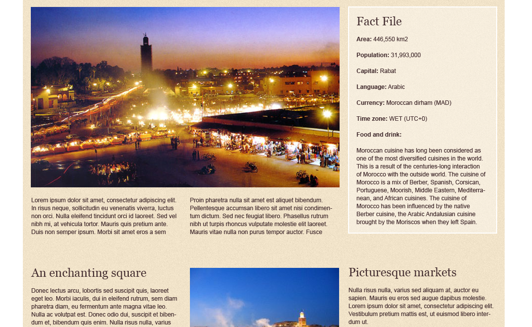 Discover Morocco – Website design